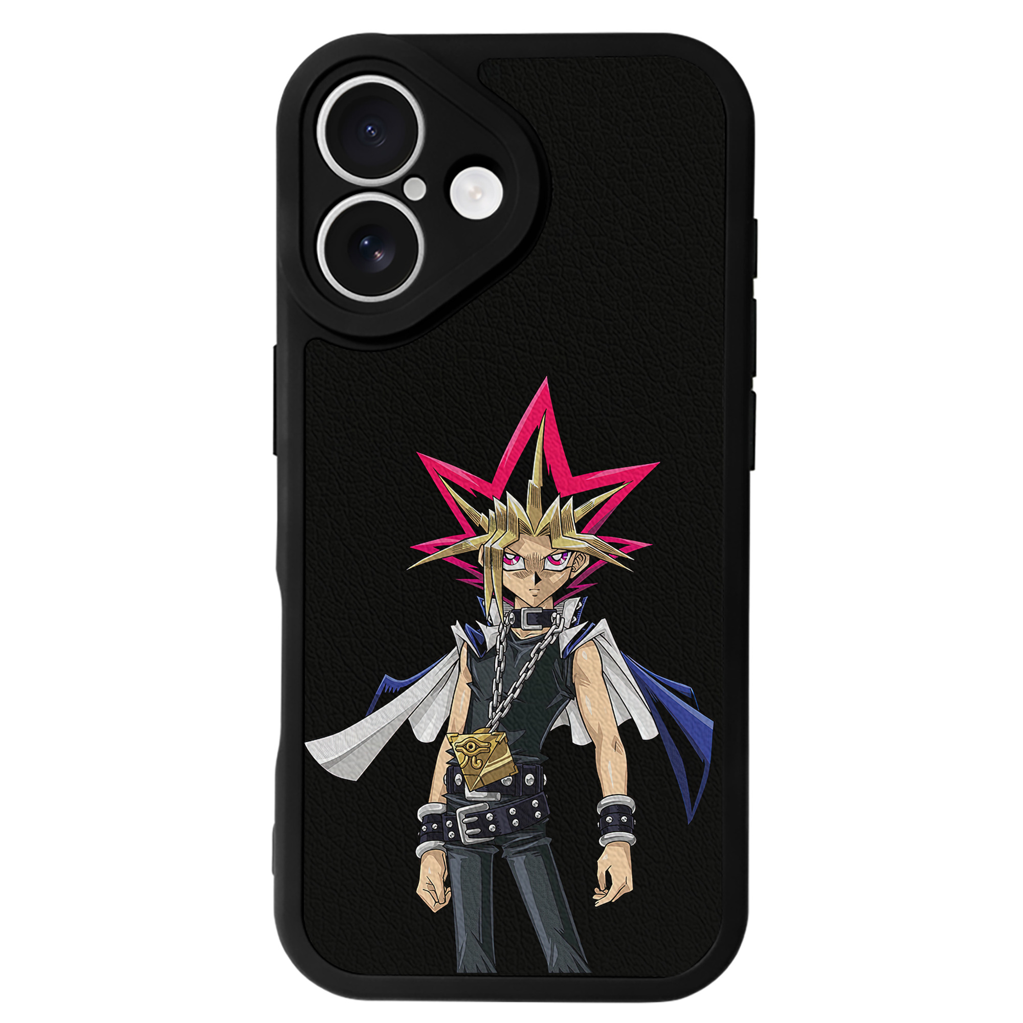 遊☆戯☆王 Yu-Gi-Oh! 【iPhone 16シリーズ対応】シリコンスマホケース（レザー調） 材質：シリコン